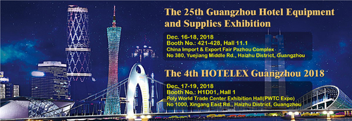 Latest company news about Pameran Peralatan dan Perlengkapan Hotel Guangzhou ke-25 & HOTELEX Guangzhou ke-4 2018