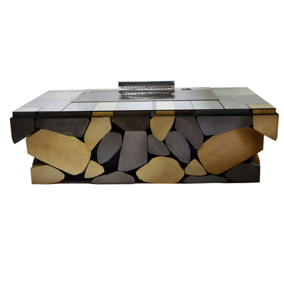Rectangle Customized Hibachi Grill Table Exhaust Ventilation System