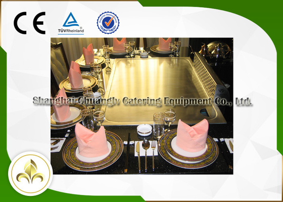 Beli Sistem Ventilasi Drop In Teppanyaki Grill Table Efisiensi Tinggi Kapasitas 7 Kursi online manufacture
