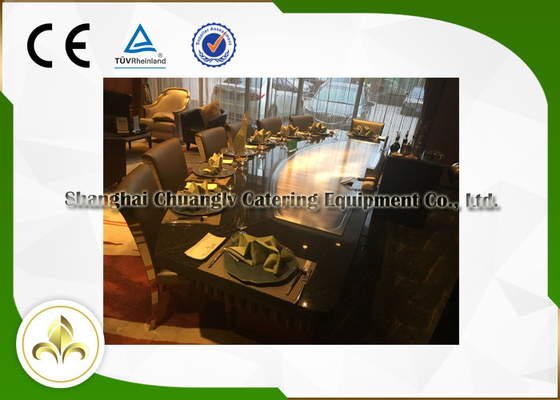Beli Restaurant Indoor Teppanyaki Grill Gas Kapasitas 10 Kursi Untuk Daging Sapi Daging Kambing Ayam online manufacture