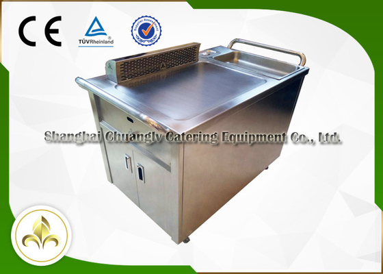 Beli Kustom BBQ Mobile Kitchen Teppanyaki Grill Dengan Exhaust / Fume Precipitator online manufacture