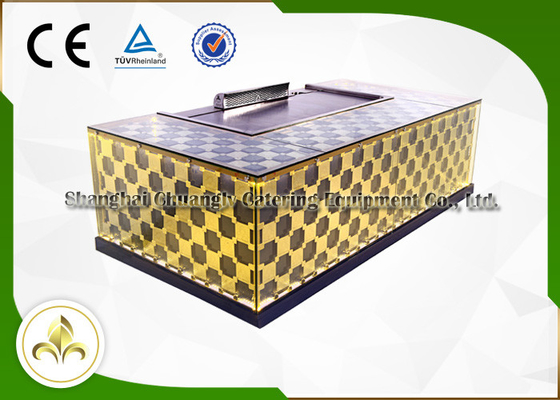 Beli Indoor Outdoor Teppanyaki Hibachi Grill Khas Dirancang Untuk Hotel / Food Plaza online manufacture
