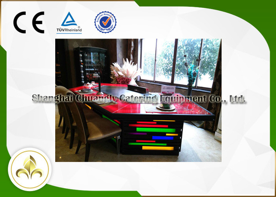 Beli 11 Kursi Rainbow Light Teppanyaki Hibachi Grill, Piring Teppanyaki Stainless Steel online manufacture