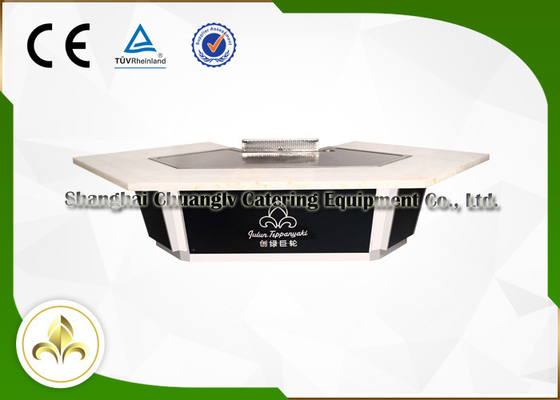 Beli Desain Konseptual Teppanyaki Hibachi Grill Meja Memasak Jepang Bentuk Jembatan online manufacture