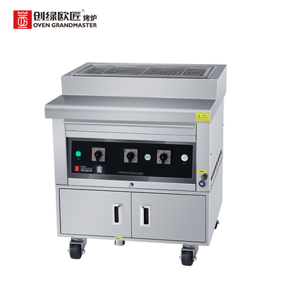 Beli Kebab Komersial Bbq Grill 380V Gas Alam Tanpa Asap Bbq Grill online manufacture