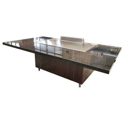 Beli 8KW Electric Heating Rectangle Teppanyaki Grill Table Mesin Memasak Komersial online manufacture
