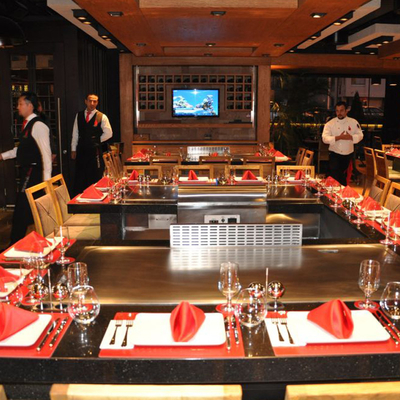 Beli Persegi Panjang Stainless Steel Teppanyaki Grill Table Peralatan Dapur Restoran Komersial online manufacture