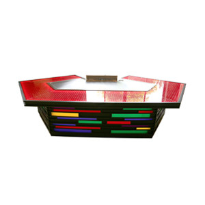 Beli Bridge Shape Rainbow Color Gas Teppanyaki Grill Table Dengan Sistem Pembuangan online manufacture
