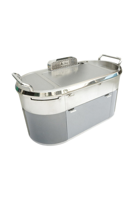Beli Mobile Down Exhaust Gas Grill Griddle Plate Plat Wajan Komersial Disesuaikan online manufacture