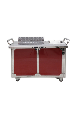 Beli GREENARK TO29 Baja Tahan Karat Bawah Knalpot Mobile Teppanyaki Grill Table - Gas online manufacture