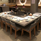 Restaurant 1200mm Induction Hibachi Grill Table Teppanyaki Griddle