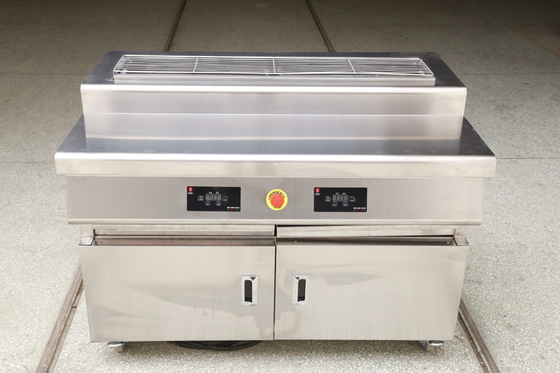 Beli 1.2m Panjang Tabung Listrik Pemanas Komersial Bbq Grill Kebab Steak Kerang Panggangan Tanpa Asap online manufacture