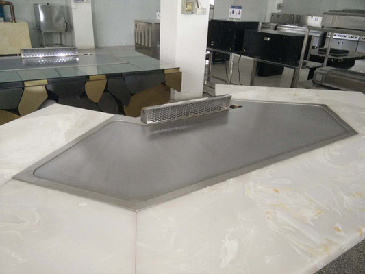 Beli 11 Kursi Pemanasan LPG Baja Tahan Karat Panggangan Teppanyaki Jepang 2300 * 960 * 800mm online manufacture