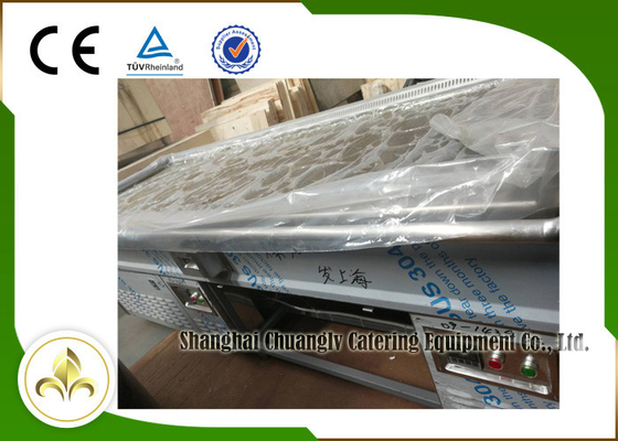 Beli 12 Kursi Stainless Steel Persegi Panjang Kompor Ganda Atas Asap Kehabisan Elektromagnetik Meja Panggangan Teppanyaki online manufacture