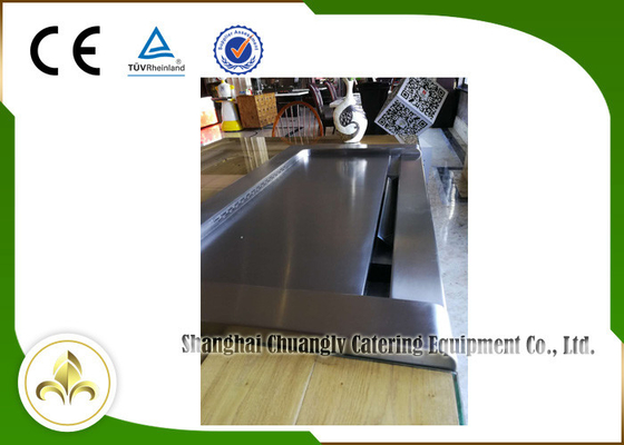 Beli 8 Kursi Bawah Asap Exhaustion Rectangle Electric Portable Teppanyaki Grill Table online manufacture