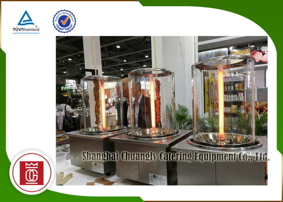 Beli Pemanggang Barbekyu Komersial Listrik Portabel Vertikal Kebab Stainless Steel online manufacture