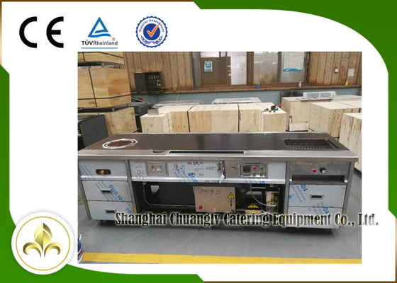 Beli Meja Panggangan Teppanyaki Eletromagnetik Multi Fungsional Rectangle Soup Stove Barbecue online manufacture