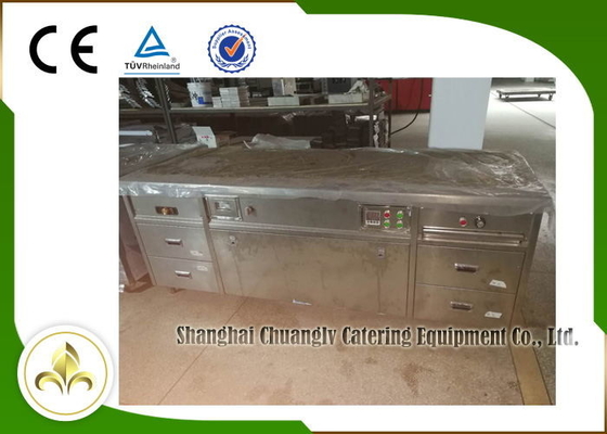 Beli 2.2m Teppanyaki Grill Table Pemanas Tabung Listrik Fume Down Exhaust Multi Fungsi online manufacture
