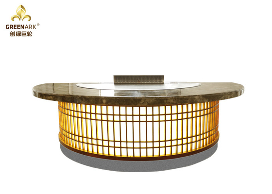 Beli Rustless Steel Grill Griddle Meja Teppanyaki Panel Kontrol Cerdas, Semicircle Peralatan dapur komersial online manufacture