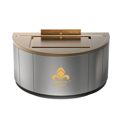 Beli Meja Tepanyaki Tembaga Semi-Bulat Ukuran Disesuaikan Dan Metode Eksos Asap Hibachi Grill online manufacture
