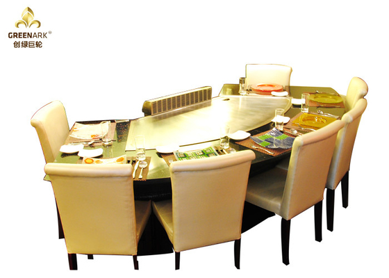Beli Food Plaza / Prasmanan Mobil Teppanyaki Table Grill Kemasan Kotak Kayu OEM online manufacture