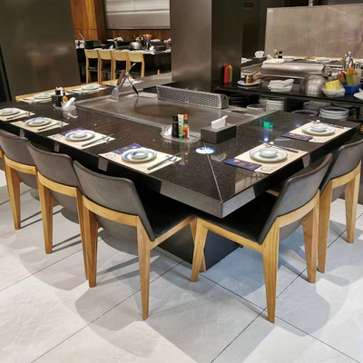 Beli Stainless Steel Teppanyaki Grill Table 2400x850x800mm 8kW pembuatan online