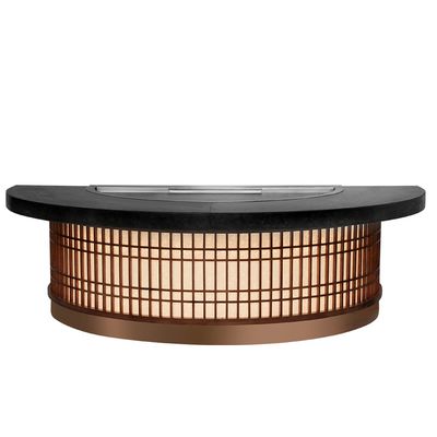Beli Semi-Circular Teppanyaki Grill Table 1300x1000x800mm 8000W pembuatan online