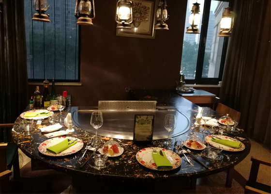 Beli Panggangan Teppanyaki Jepang Baja Paduan Dengan Pembersih Asap Elektrostatik 8KW online manufacture