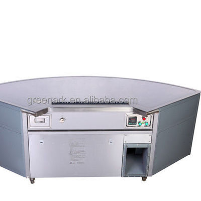 Beli 9 Seats Fan Shape Teppanyaki Grill Table with 20mm Thick Food-Grade Alloy Steel and 380V/8KW Power pembuatan online