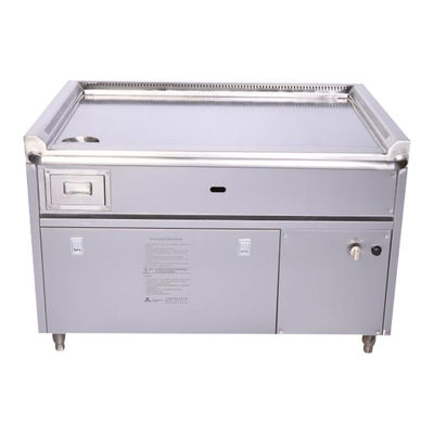 Beli Commercial Stainless Steel Gas Smokeless Teppanyaki Grill Table with 8000W Power and 220-240V/380V Voltage pembuatan online
