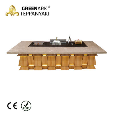 Beli 3 in 1 Multifunctional Commercial Teppanyaki Grill Table untuk Food Plaza dan Outdoor Dining pembuatan online