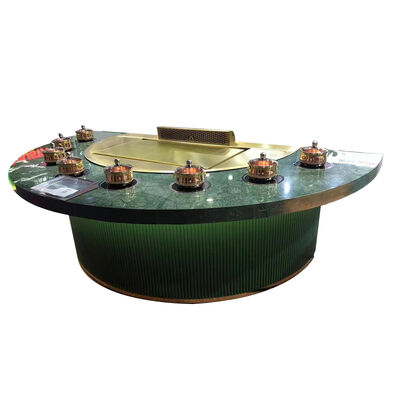 Beli Custom Multifunction 7 Seats Teppanyaki Grill Table dengan 16mm tebal Cold-rolled Copper Plate pembuatan online