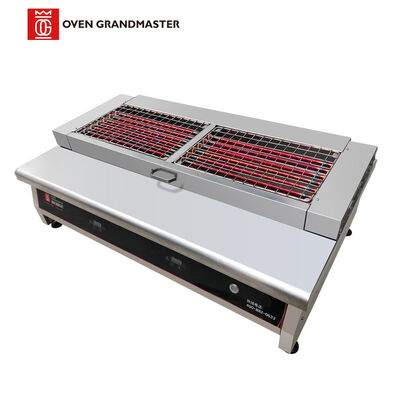 Beli Grill BBQ komersial stainless steel dengan daya 12KW dan tegangan 380V untuk restoran dan makan di luar ruangan pembuatan online