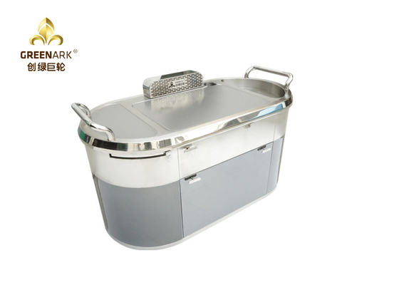 Beli Oval Down Exhaustion Mobile Teppanyaki Grill Meja Hibachi Elektromagnetik Dengan Pemurnian online manufacture
