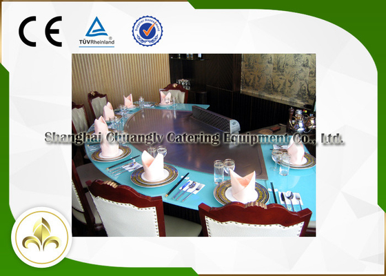 Bentuk Kipas Listrik / Gas Meja Panggangan Teppanyaki Konfigurasi Dasar Untuk Restoran