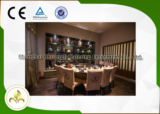 Restoran Kustom Profesional Hibachi Grill Meja Teppanyaki Indoor / Outdoor