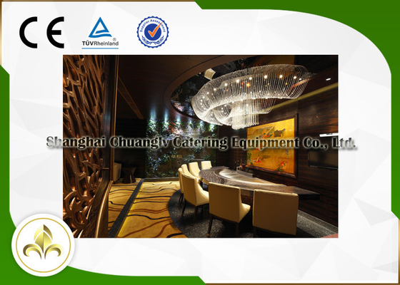 Teppanyaki Grill Pan Komersial Hibachi Grill Table Dengan Fume Precipitator