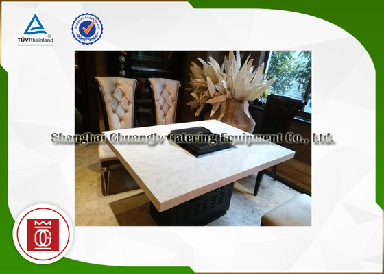 Penggunaan Ganda Korea Rectangular Commercial Barbecue Grills Peralatan Bbq Profesional