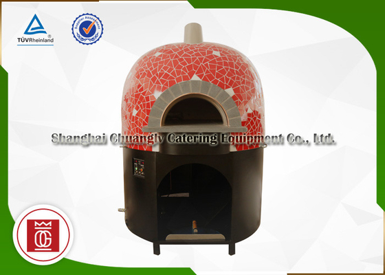 Perumahan / Industri Italia Pizza Oven Putaran Dengan Pelat Dasar Batu Lava Alam