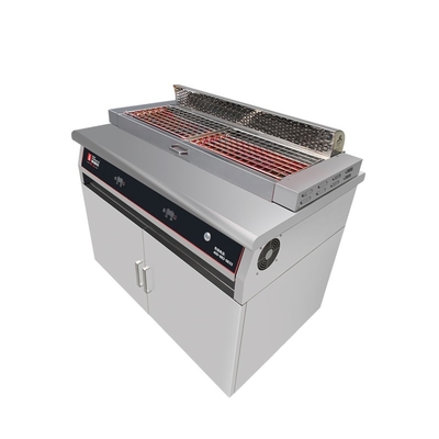 Rustless Steel Electric Commercial Barbecue Grills dengan Sistem Eksos Downdraft