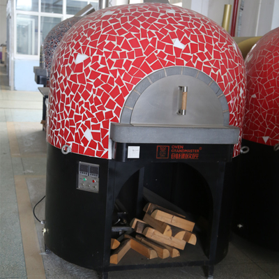 Rumah Makan Industri Bulat Pisang Api Kayu Oven Pizza 1200mm / 1400mm / 1600mm