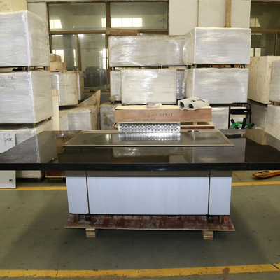 Stainless Steel Electric Down Exhaust Teppanyaki Table Grill Down Exhaustion untuk Restaurant Hotel