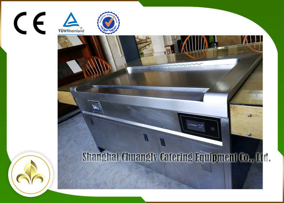 10 Kursi SS Smoke Down Exhaustion Rectangle Electric Teppanyaki Table Grill