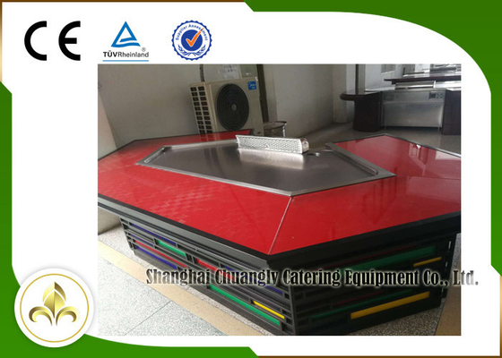 11 Kursi Pemanas Tabung Listrik Teppanyaki Grill Table Bahan Stainless Steel
