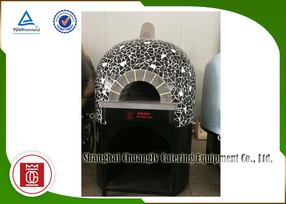 Gas Napoli Italia Pizza Oven Lava Rock Baseplate Ubin Keramik Dihiasi