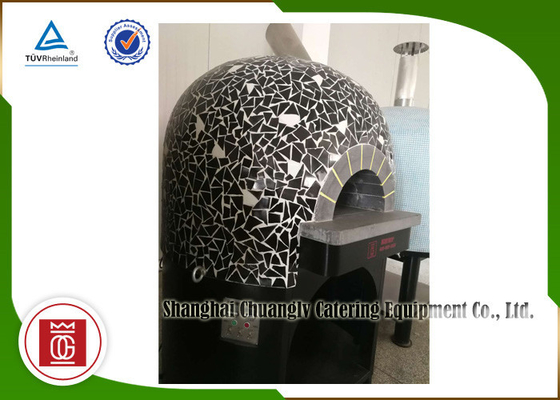 Italia Outdoor Pizza Oven Pemanas Gas Lava Batu Ubin Keramik Stainless Steel