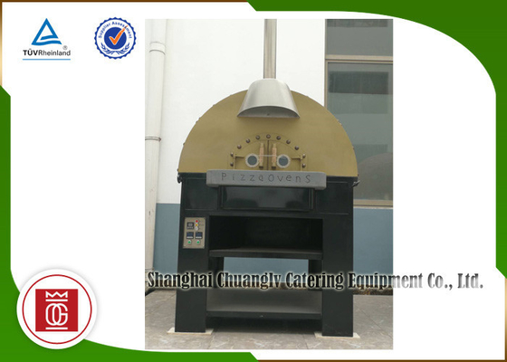 Italia Steel Pizza Oven Pemanas Gas Lava Rock Batin Baseplate Napoli Style