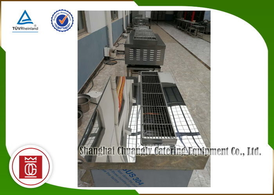 Pemanggang Barbekyu Komersial Universal Stainless Steel Listrik Tanpa Asap