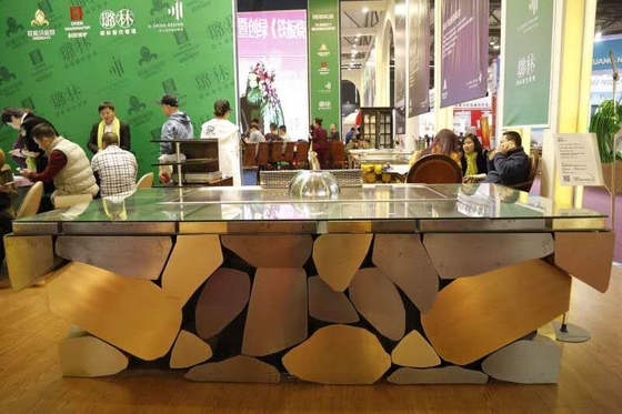 7 - 12 Kursi Meja Panggangan Bbq / Gas Teppanyaki Grill Built-In Blower Udara & Pembersih Asap
