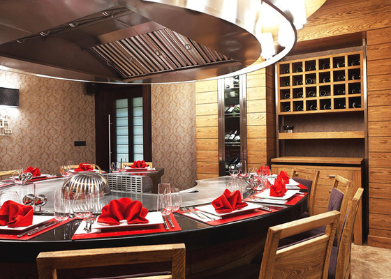 LPG / Pipa Gas Alam Hibachi Table Grill, Peralatan Panggangan Hibachi Flat Top